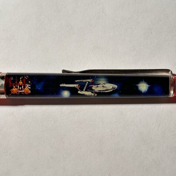 Star Trek Floaty Pen Movieland Wax Museum California Starship Enterprise Space - Picture 7 of 10